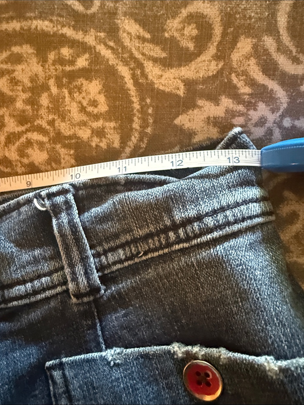 Pilcro and the Letterpress Wide-Leg Cropped Jeans in Medium Blue Denim - Picture 9 of 10